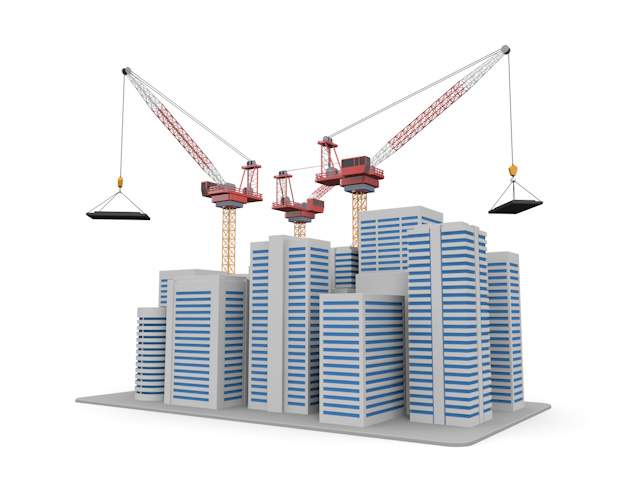 労働者 - 住宅/イラスト/マンション/ビル/写真/フリー素材/人物