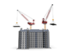 建設｜マンション｜工事 - 不動産イラスト｜住宅・人物｜フリー素材