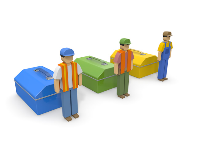 大工箱 - 住宅/イラスト/マンション/ビル/写真/フリー素材/人物