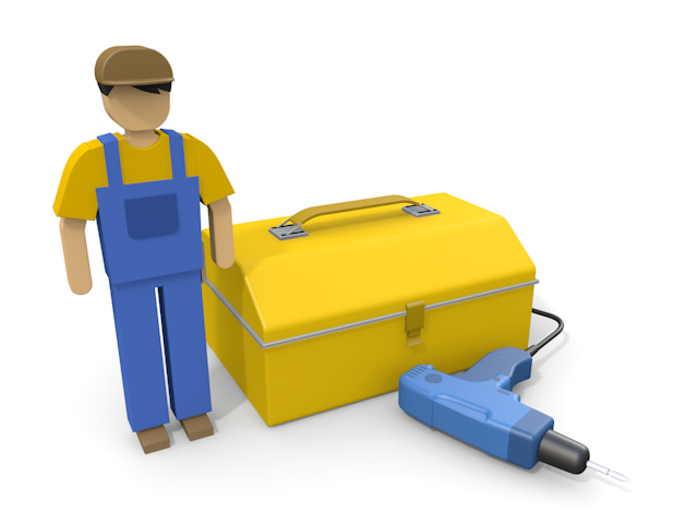 電工 - 住宅/イラスト/マンション/ビル/写真/フリー素材/人物