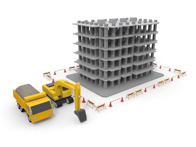 ビルディング - 住宅/イラスト/マンション/ビル/写真/フリー素材/人物