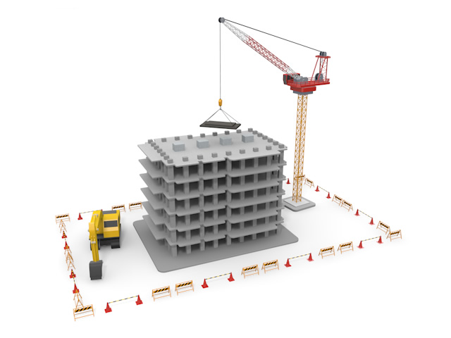 コンクリート - 住宅/イラスト/マンション/ビル/写真/フリー素材/人物