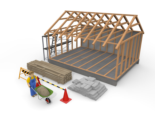 工務店 - 住宅/イラスト/マンション/ビル/写真/フリー素材/人物