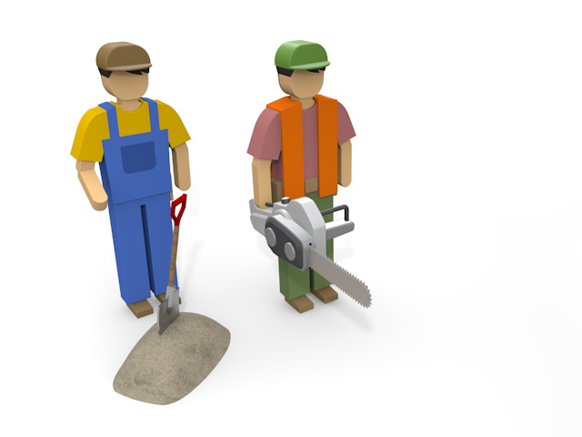 フォークリフト運転 - 住宅/イラスト/マンション/ビル/写真/フリー素材/人物