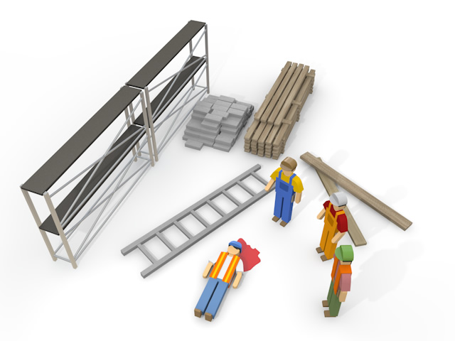 ミニショベル - 住宅/イラスト/マンション/ビル/写真/フリー素材/人物