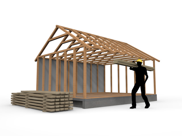 鉄骨 - 住宅/イラスト/マンション/ビル/写真/フリー素材/人物