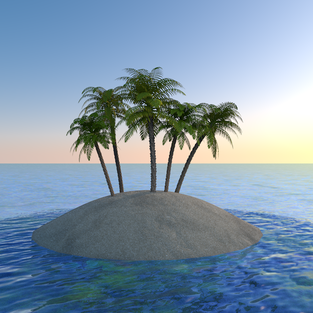 バカンス｜海｜ヤシの木 - 永久無料/トラベル/観光/イラスト/写真/休み/フリー素材/フォト/旅/ダウンロード