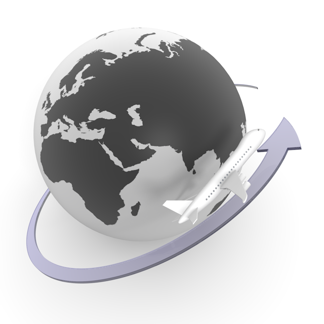 飛行機｜地球｜ヨーロッパ - 永久無料/トラベル/観光/イラスト/写真/休み/フリー素材/フォト/旅/ダウンロード