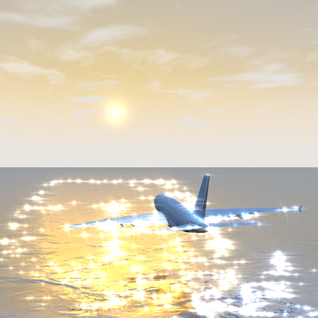 旅客機｜海｜夕暮れ - 永久無料/トラベル/観光/イラスト/写真/休み/フリー素材/フォト/旅/ダウンロード