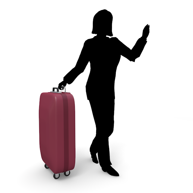 女性｜旅行者｜カバン - 永久無料/トラベル/観光/イラスト/写真/休み/フリー素材/フォト/旅/ダウンロード