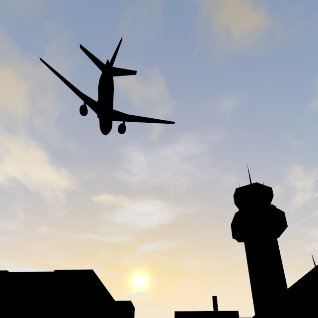 旅客機｜夕暮れ - 永久無料/トラベル/観光/イラスト/写真/休み/フリー素材/フォト/旅/ダウンロード