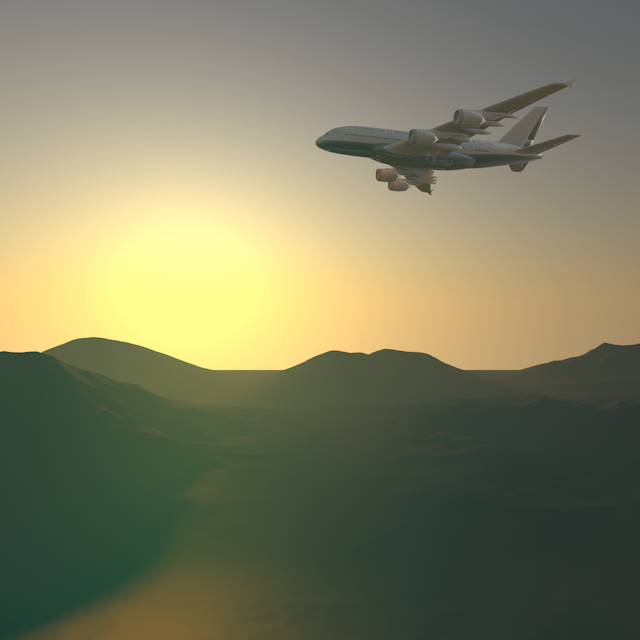 夕陽｜ジェット機 - 永久無料/トラベル/観光/イラスト/写真/休み/フリー素材/フォト/旅/ダウンロード