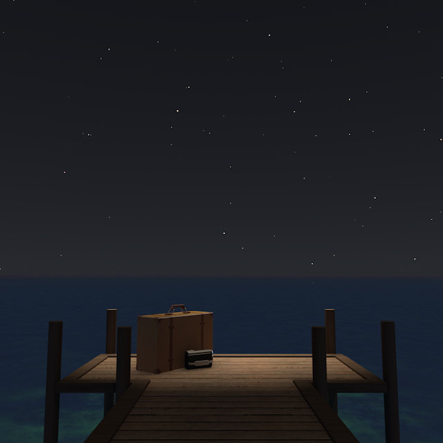 桟橋｜夜中 - 永久無料/トラベル/観光/イラスト/写真/休み/フリー素材/フォト/旅/ダウンロード