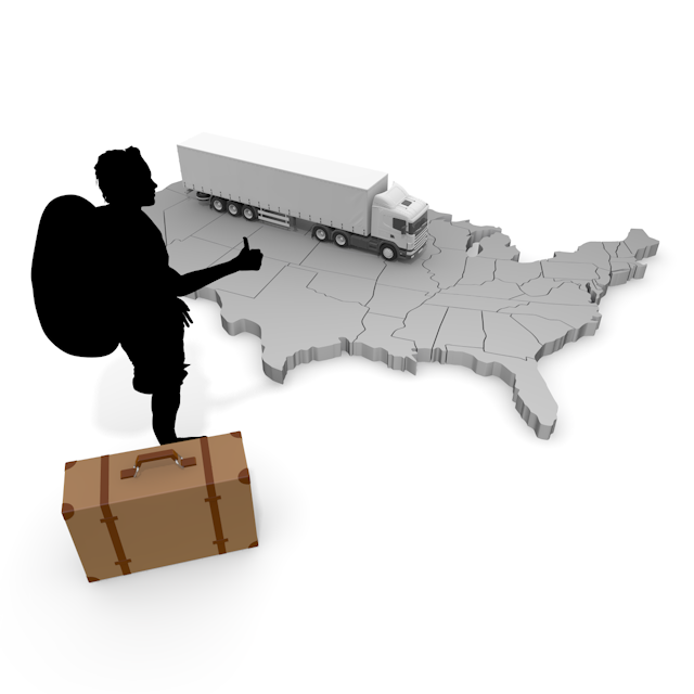 アメリカ大陸｜トラック｜ヒッチハイク - 永久無料/トラベル/観光/イラスト/写真/休み/フリー素材/フォト/旅/ダウンロード