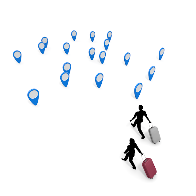 旅行者｜ポイント｜行き先 - 永久無料/トラベル/観光/イラスト/写真/休み/フリー素材/フォト/旅/ダウンロード