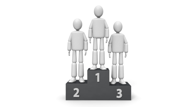 表彰台 - 運動/大会/競技/勝つ/負ける/クリップアート/フリー/スポーツ動き / 人物 / マラソン / 道路 / 都市 / 大人 / 後ろ姿 / 秋 / 通り