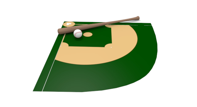 野球スタジアム - 運動/大会/競技/勝つ/負ける/クリップアート/フリー/スポーツランニングスパイク / 個性 / 努力 / 動き / 原動力 / 大人