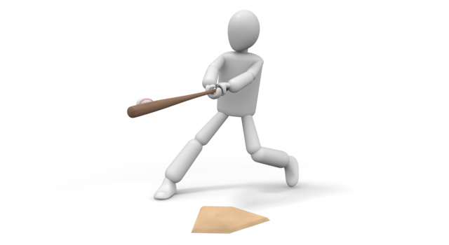 ベースボール選手 - 運動/大会/競技/勝つ/負ける/クリップアート/フリー/スポーツバリエーション / スポーツ熱 / イラストレーション / ボール