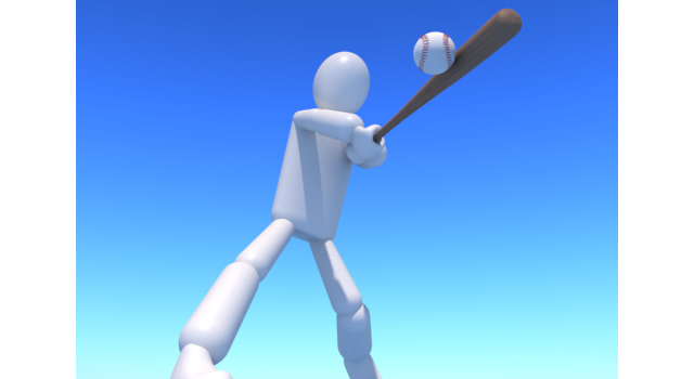 青空野球 - 運動/大会/競技/勝つ/負ける/クリップアート/フリー/スポーツスポーツチーム / プロスポーツ選手 / 人々の集まり / 人物 / 走る