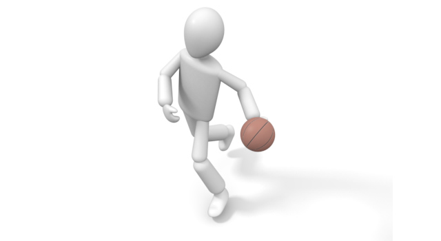 ドリブル - 運動/大会/競技/勝つ/負ける/クリップアート/フリー/スポーツ人事 / 人物 / 会議 / 克服