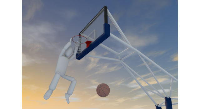 夕暮れ練習 - 運動/大会/競技/勝つ/負ける/クリップアート/フリー/スポーツスポーツ用品 / スポーツ用語 / 人物 / 体の動き / 制服 / 屋外