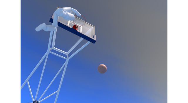 バスケットボールゴール - 運動/大会/競技/勝つ/負ける/クリップアート/フリー/スポーツ選手権