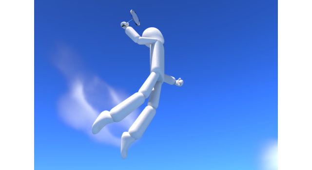 青空の下でバドミントン - 運動/大会/競技/勝つ/負ける/クリップアート/フリー/スポーツ短距離走 / スタートライン / 靴 / バイタリティ / 人物 / 脚 / ポスター / 運動する