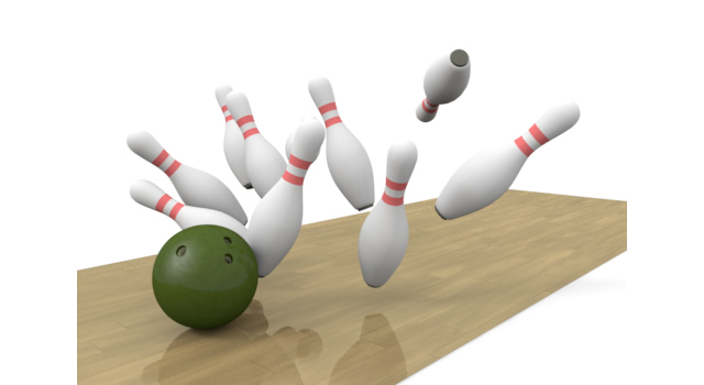 10本倒す - 運動/大会/競技/勝つ/負ける/クリップアート/フリー/スポーツ健康的な生活 / バイタリティ / スポーツトレーニング / 冬 / 1人 / スポーツマン