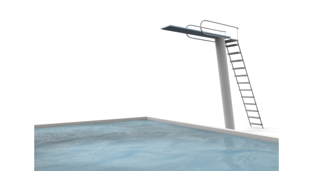 ダイビング - 運動/大会/競技/勝つ/負ける/クリップアート/フリー/スポーツインフォグラフィック / ウェブ会議 / カンファレンス / ステージ / スマートフォン