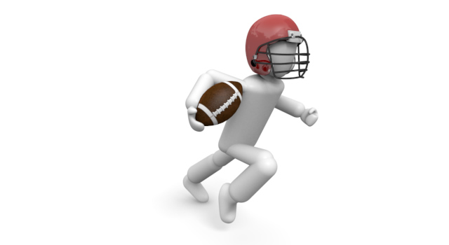 ボールを抱えて走る - 運動/大会/競技/勝つ/負ける/クリップアート/フリー/スポーツレース / 勝つ / 効率 / 達成 / 成功