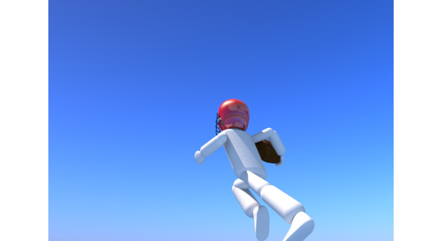 青空の下頑張る - 運動/大会/競技/勝つ/負ける/クリップアート/フリー/スポーツポスター / シルエット / カットアウト / コンピュータグラフィックス