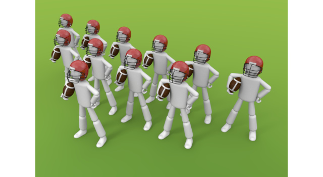 アメリカンフットボール11人 - 運動/大会/競技/勝つ/負ける/クリップアート/フリー/スポーツウェットスーツ / 影 / 男性のみ / 逆光 / 人物 / 全景 / 大人 / 水