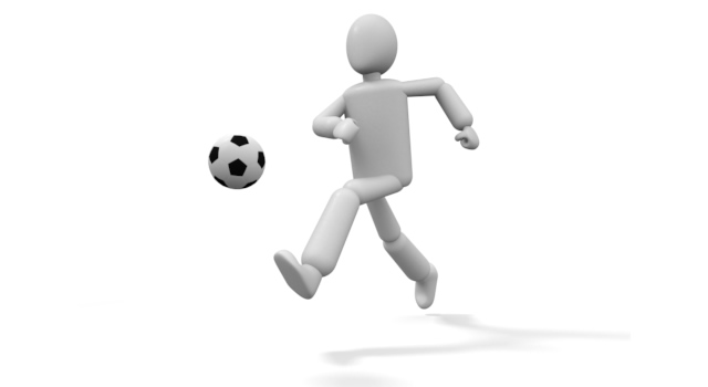 サッカー - 運動/大会/競技/勝つ/負ける/クリップアート/フリー/スポーツジョギング / 男性 / 人物 / デザイン / 女性 / イラストレーション / 人体 / 速さ