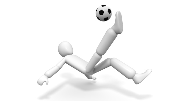 サッカーオーバーヘッドキック - 運動/大会/競技/勝つ/負ける/クリップアート/フリー/スポーツ競争 / スポーツチーム / スポーツ競技 / 動き / 走る / レース / トラック競技