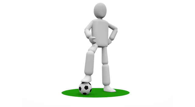 選手サッカー - 運動/大会/競技/勝つ/負ける/クリップアート/フリー/スポーツ陸上選手 / 武道 / 決意 / バイタリティ / 競技場 / キックボクシング