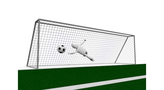 ゴールを守る - 運動/大会/競技/勝つ/負ける/クリップアート/フリー/スポーツ短距離走 / 陸上競技 / 成功 / 競技場 / 陸上選手 / 速さ / スポーツ競技