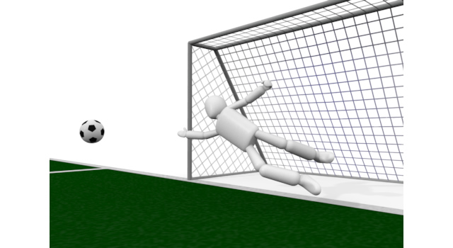 ボールを弾く - 運動/大会/競技/勝つ/負ける/クリップアート/フリー/スポーツスタジアム / 筋肉質 / 敏捷性 / ティーンエイジャー / 手を伸ばす / 男 / 観客