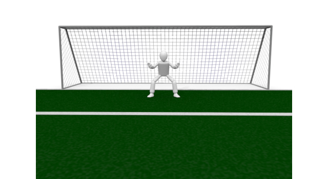 サッカーゴールを守る - 運動/大会/競技/勝つ/負ける/クリップアート/フリー/スポーツ短距離走 / スタートライン / 靴 / バイタリティ / 人物 / 脚 / ポスター / 運動する