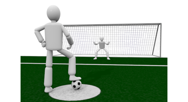 ゴールを狙う - 運動/大会/競技/勝つ/負ける/クリップアート/フリー/スポーツスポーツウェア / 動き / 屋外 / 日没 / 画像編集 / 自然 / アウトドア