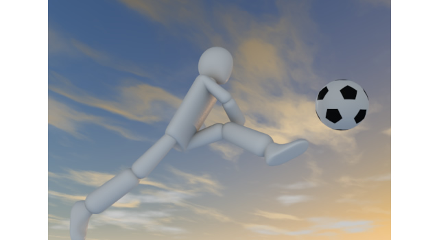 サッカーファン - 運動/大会/競技/勝つ/負ける/クリップアート/フリー/スポーツ写真 / 女性選手 / 有酸素運動 / 朝 / 横位置 / 活動 / 自由