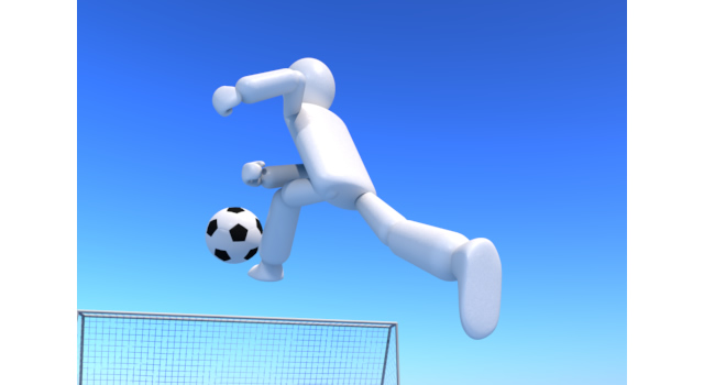 ゴールに向かって - 運動/大会/競技/勝つ/負ける/クリップアート/フリー/スポーツ投影図 / 世界のスポーツイベント / サッカー