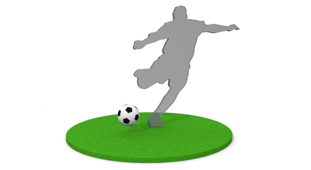 サッカープレーヤー - 運動/大会/競技/勝つ/負ける/クリップアート/フリー/スポーツスポーツチーム / プロスポーツ選手 / 人々の集まり / 人物 / 走る