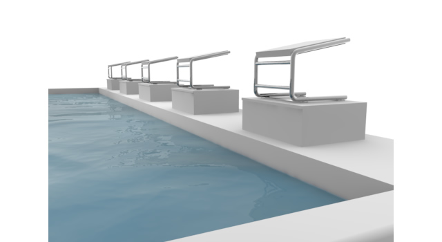 競技水泳 - 運動/大会/競技/勝つ/負ける/クリップアート/フリー/スポーツ人事 / 人物 / 会議 / 克服