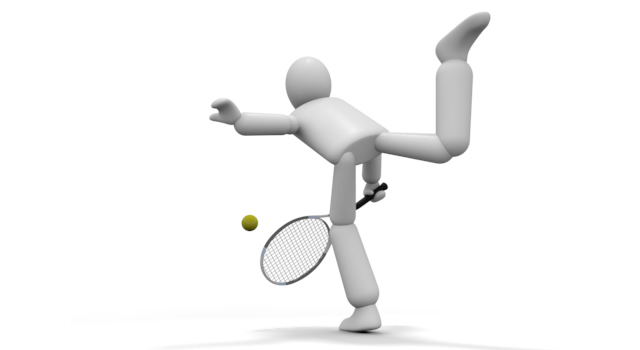 テニス試合 - 運動/大会/競技/勝つ/負ける/クリップアート/フリー/スポーツジョギング / 男性 / 人物 / デザイン / 女性 / イラストレーション / 人体 / 速さ