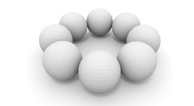 たくさんのボール - 運動/大会/競技/勝つ/負ける/クリップアート/フリー/スポーツスタジアム / 人物 / 喜び / 子供のみ