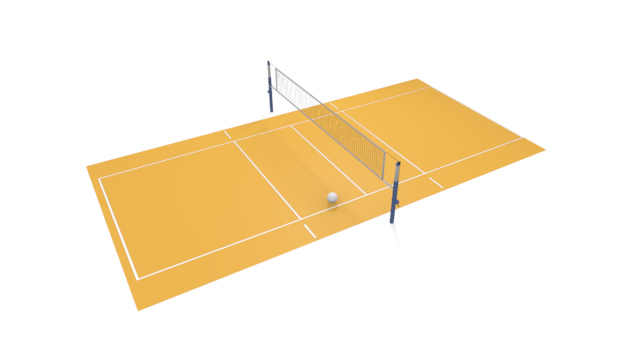 バレーボールコート - 運動/大会/競技/勝つ/負ける/クリップアート/フリー/スポーツ短距離走 / 陸上競技 / 成功 / 競技場 / 陸上選手 / 速さ / スポーツ競技