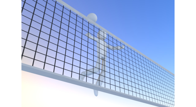 アタックを打つ - 運動/大会/競技/勝つ/負ける/クリップアート/フリー/スポーツ健康的な生活 / ジョギング / 速さ / バイタリティ / 筋肉質 / プロスポーツ選手