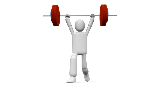 ウエイトリフティング - 運動/大会/競技/勝つ/負ける/クリップアート/フリー/スポーツ黒色 / ほっそりした / ヤングアダルト / 大人のみ / 女性ランナー / 耐久力