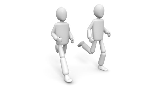 練習マラソン - 運動/大会/競技/勝つ/負ける/クリップアート/フリー/スポーツジョギング / 人物 / 女性 / 男性 / 警戒 / ビジネスウーマン