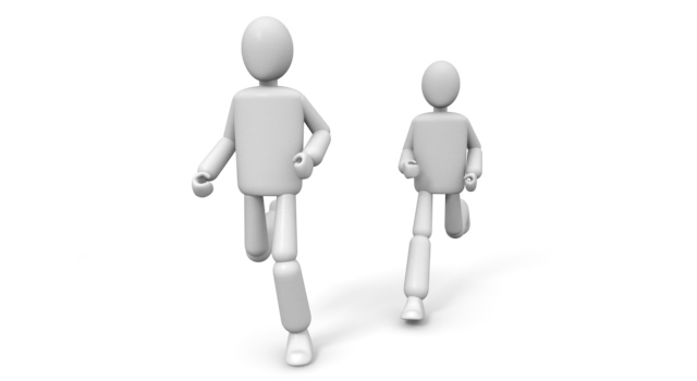 追い抜く - 運動/大会/競技/勝つ/負ける/クリップアート/フリー/スポーツ決意 / 努力 / 陸上競技 / 多民族 / 人々の集まり / コンセプト